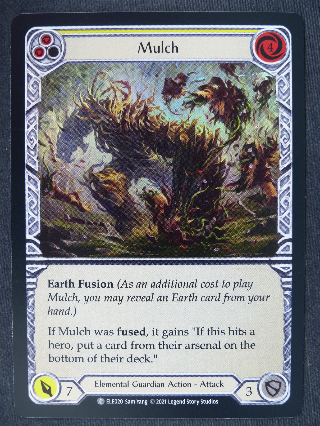 Mulch C Foil Yellow - 1st Ed Tales of Aria - Flesh and Blood