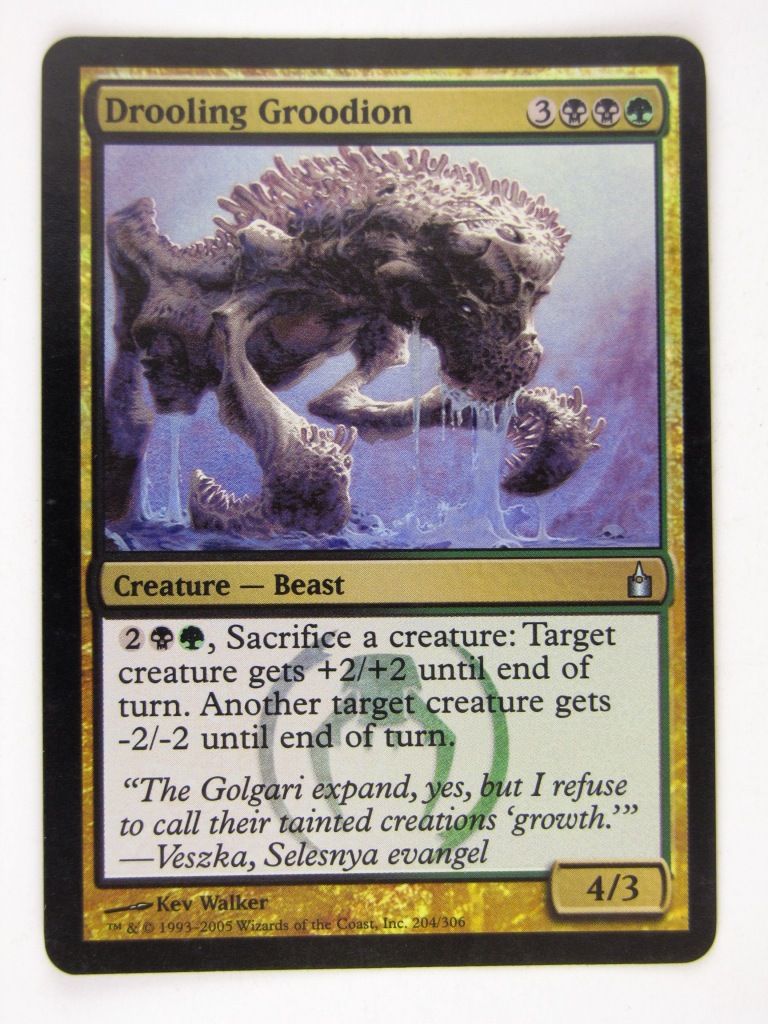Mtg FOIL - DROOLING GROODION - played