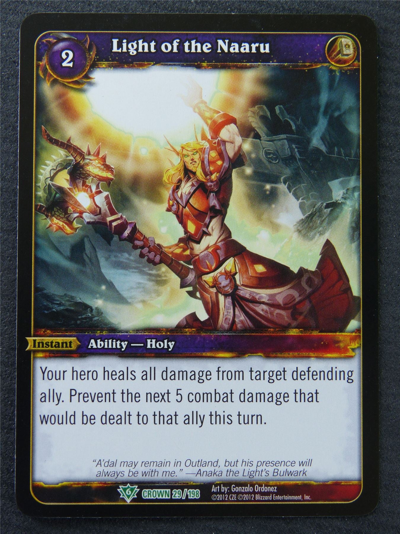 Light Of The Naaru - Uncommon - World Of Warcraft #1IT