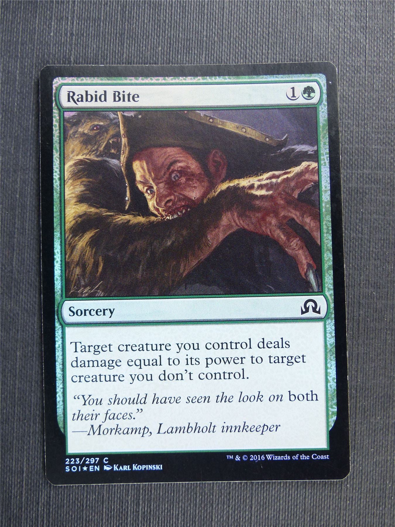 Rabid Bite Foil - Mtg Magic Cards #57C