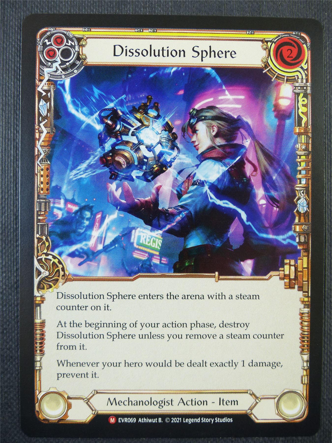 Dissolution Sphere Yellow - 1st ed Everfest - Flesh & Blood Card #6G6