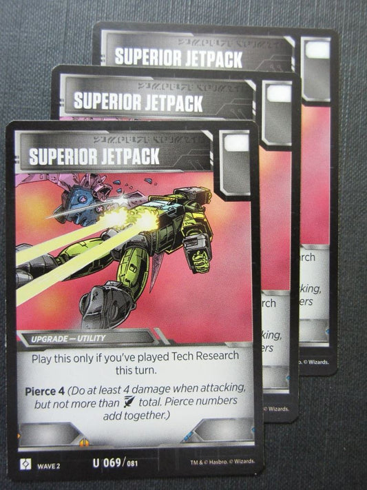 Superior Jetpack U 069/081 x3 - Transformers Cards # 7F51