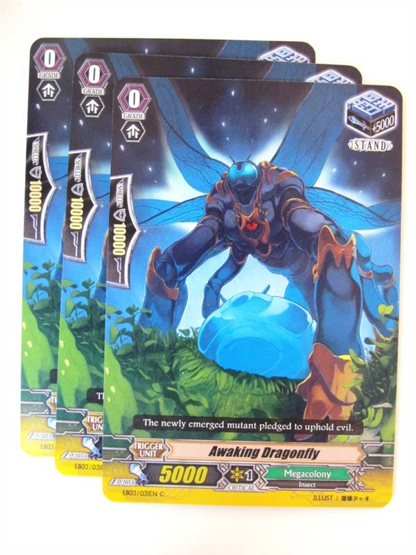 3x Awaking Dragonfly - Cardfight!! Vanguard