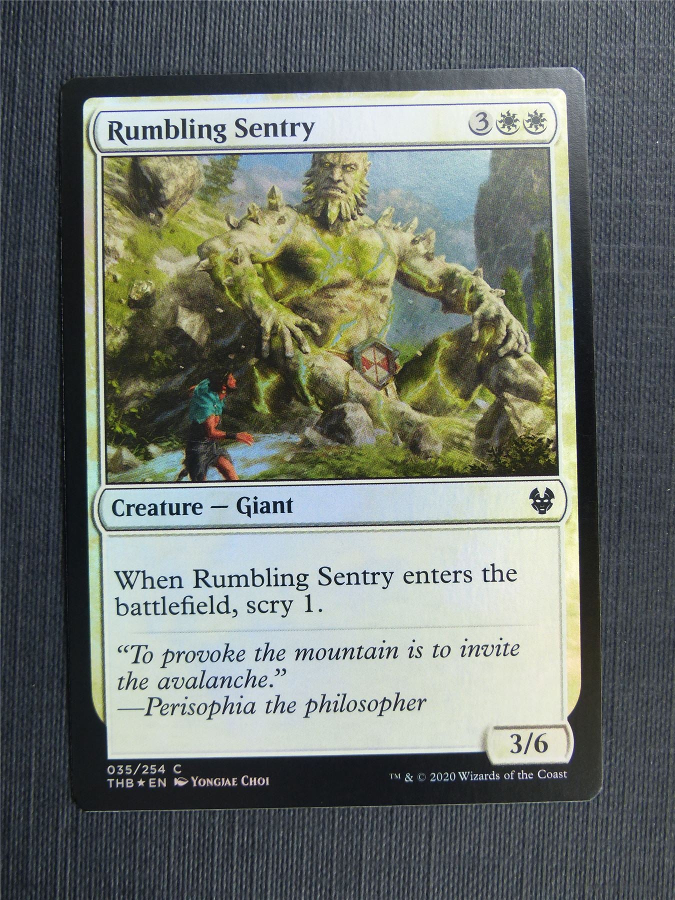 Rumbling Sentry Foil - Theros Collector Ed - Mtg Magic Cards #3NT
