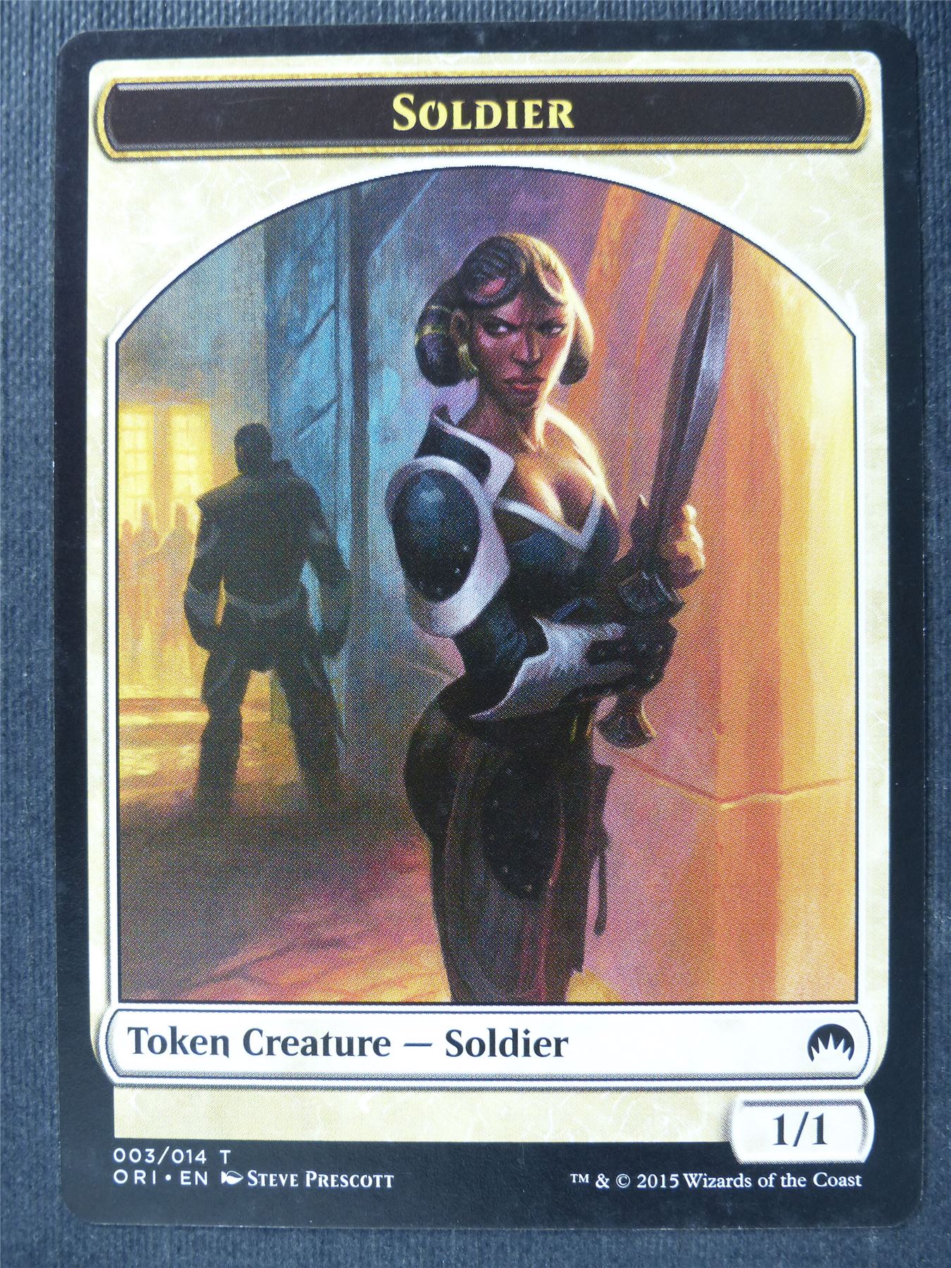 Soldier Token - Mtg Card #3VF