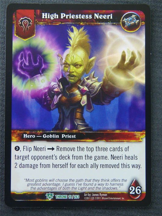 High Priestess Neeri - Uncommon - Holo - World Of Warcraft #1LN