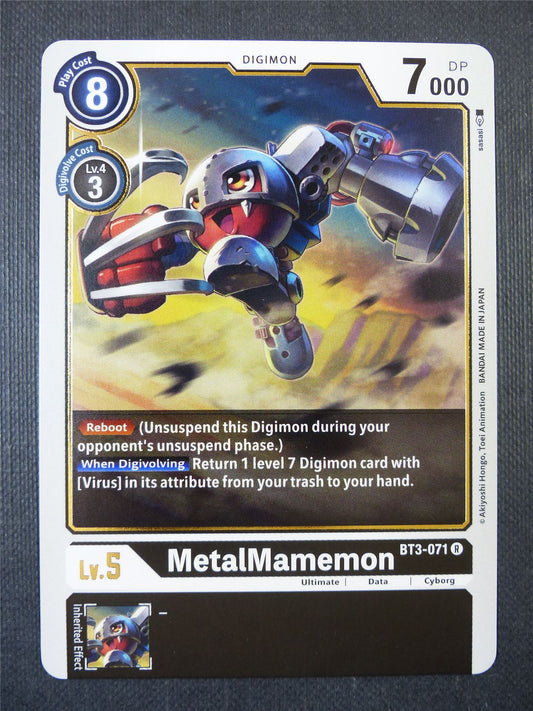MetalMamemon BT3-071 R - Digimon Card #21B