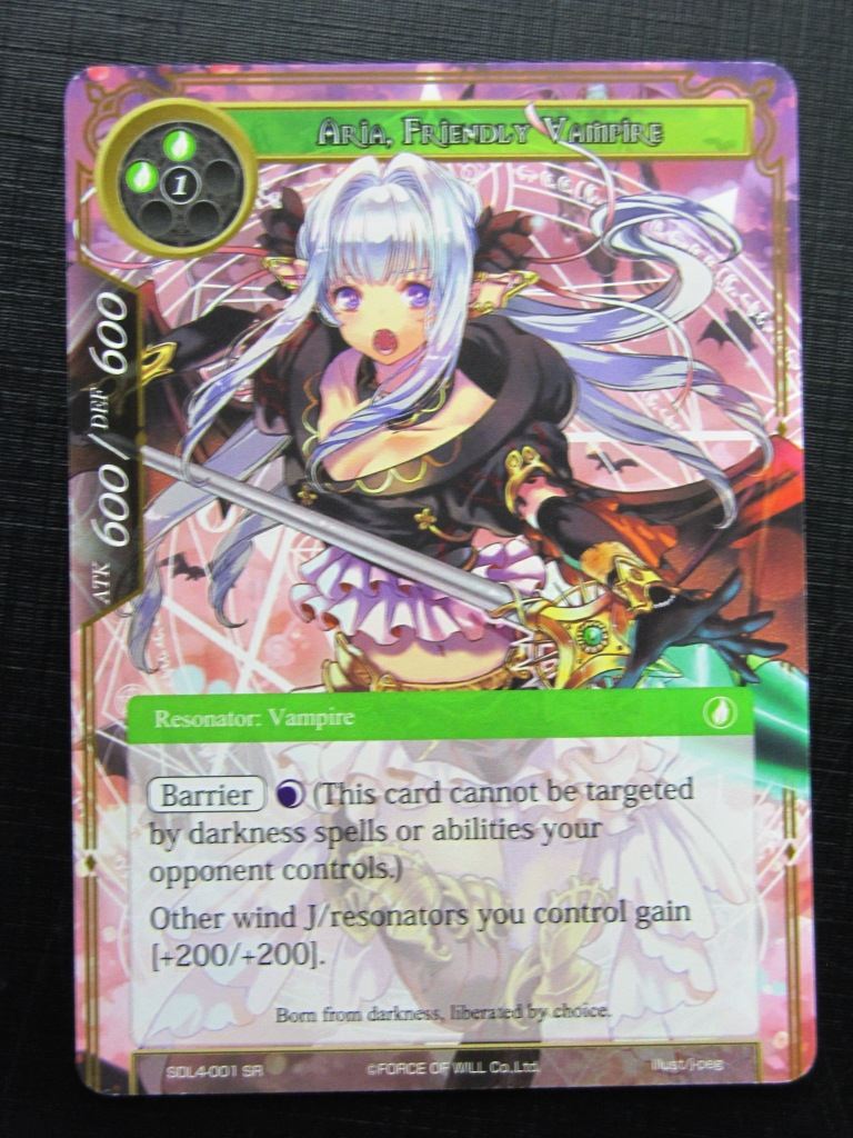 Force of Will Cards: ARIA FRIENDLY VAMPIRE SR # 26H3