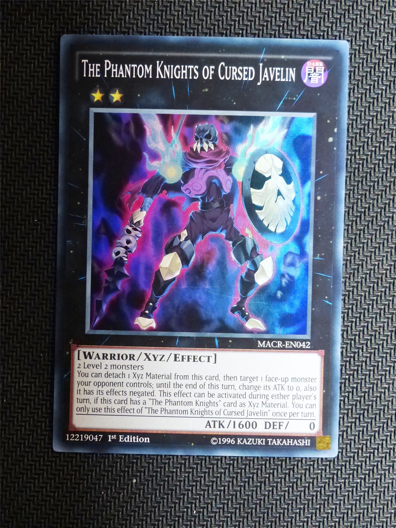 The Phantom Knights of Cursed Javelin - MACR - Super Rare - Yugioh Car Archeron The Phantom Knights of Cursed Javelin - MACR - Super Rare - Yugioh Car Archeron