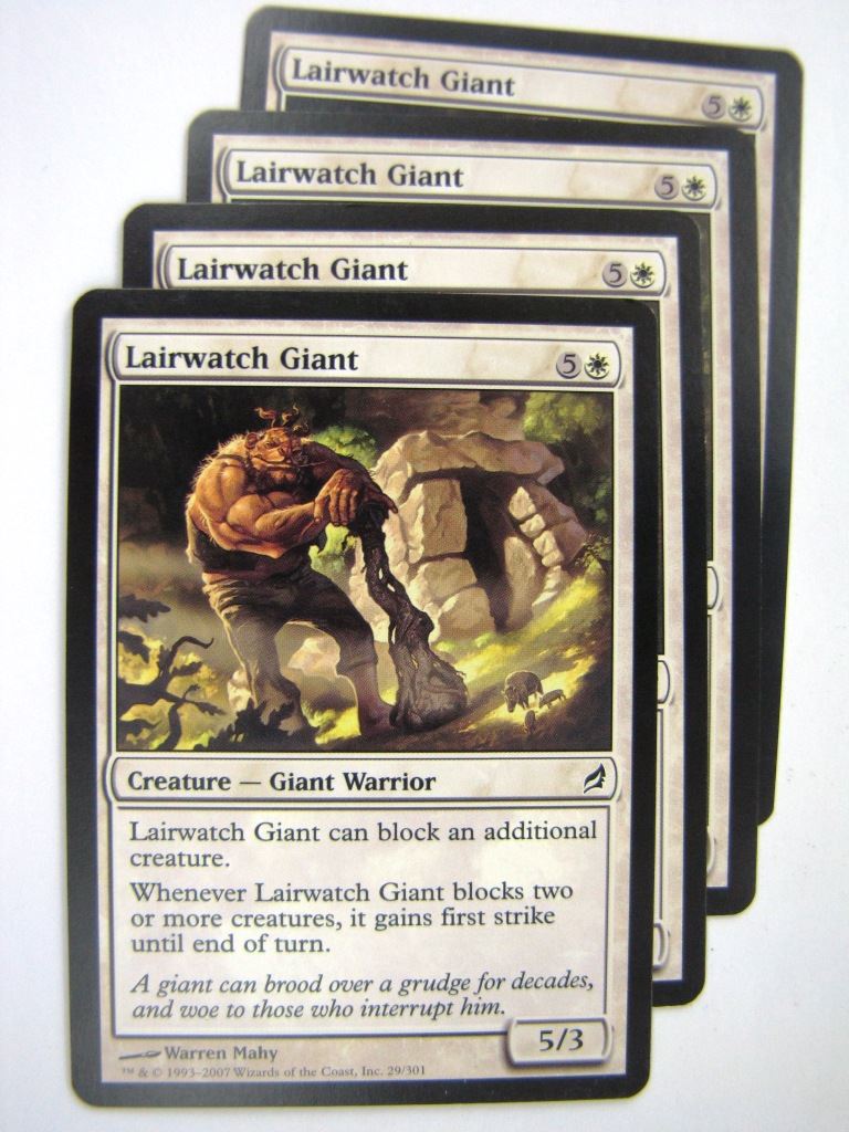 MTG Magic Played Cards: LAIRWATCH GIANT x4 # 7J80