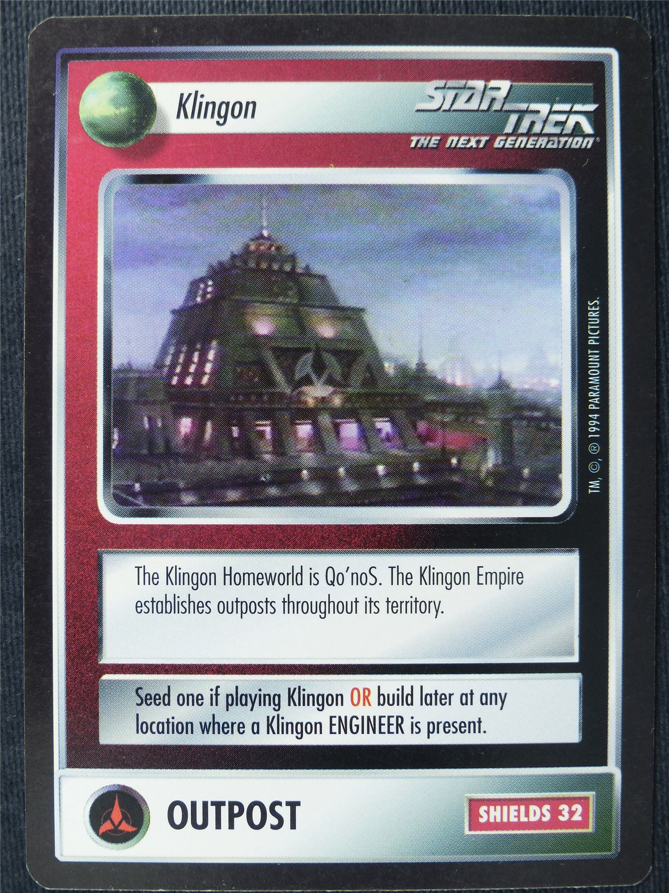 Klingon - NG - Star Trek Cards #RZ