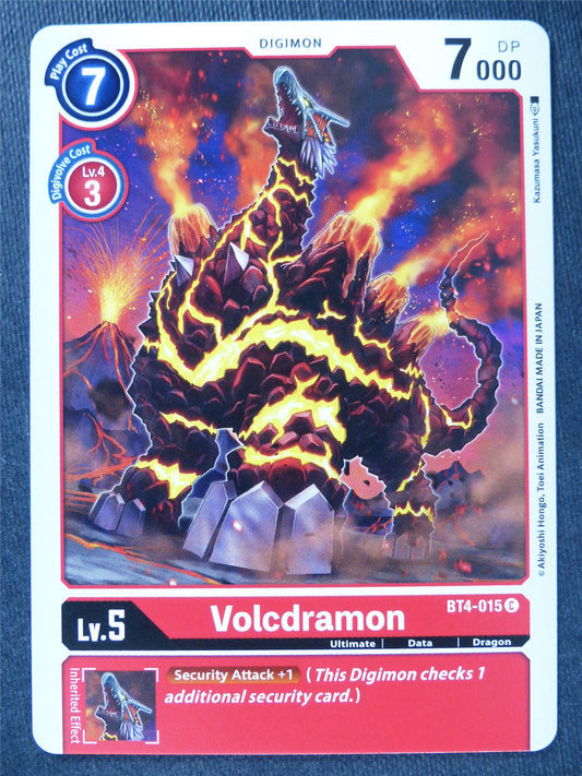 Volcdramon BT4-015 C - Digimon Cards #10P