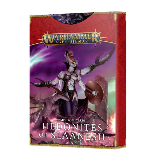 Hedonites Of Slaanesh - Warscroll Cards - Warhammer AoS