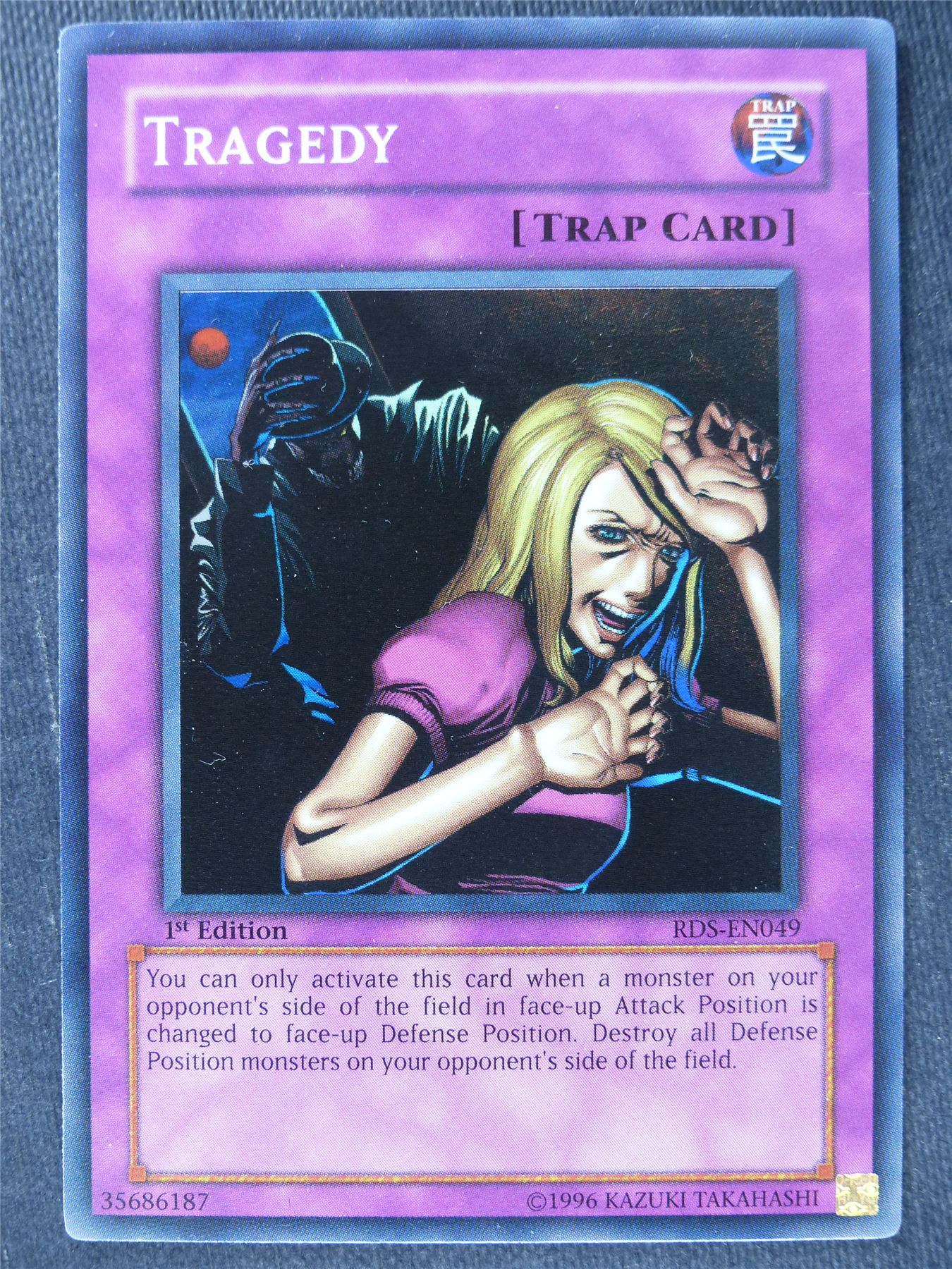 yugioh tragedy card cardcluster The item available is listed in the Title Yu-Gi-Oh! - Tragedy (RDS-EN049) -