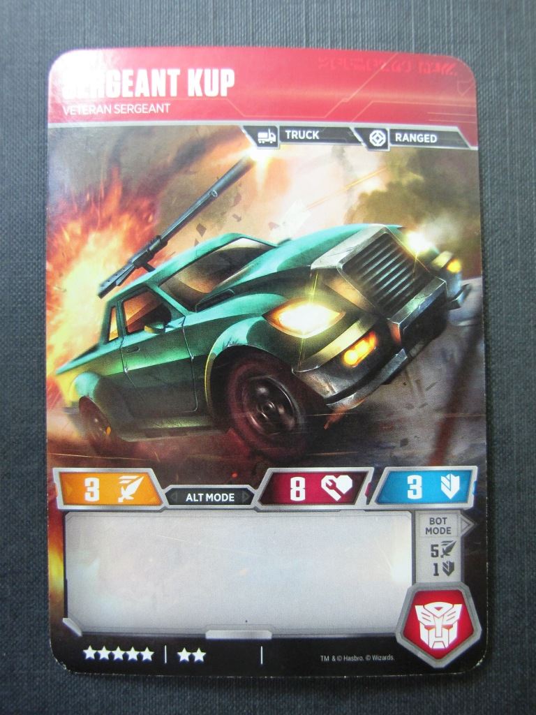 Sergeant Kup CT T34/T40 - Transformers Cards # 7B100