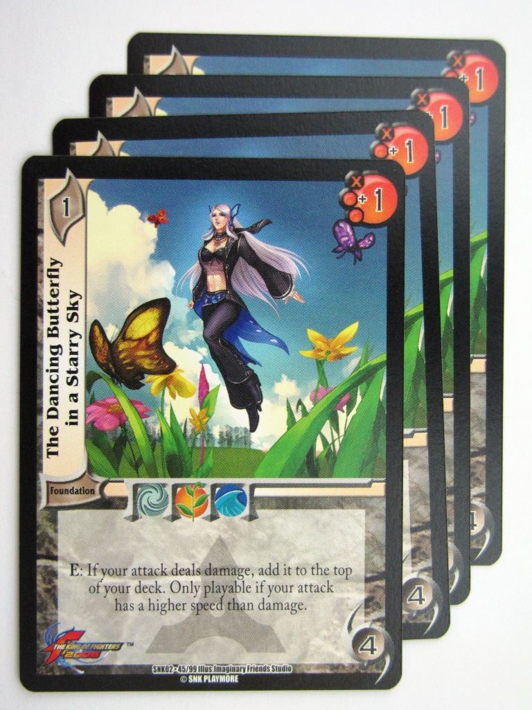 UFS Cards: THE DANCING BUTTERFLY N A STARRY SKY 45/99 x4 #