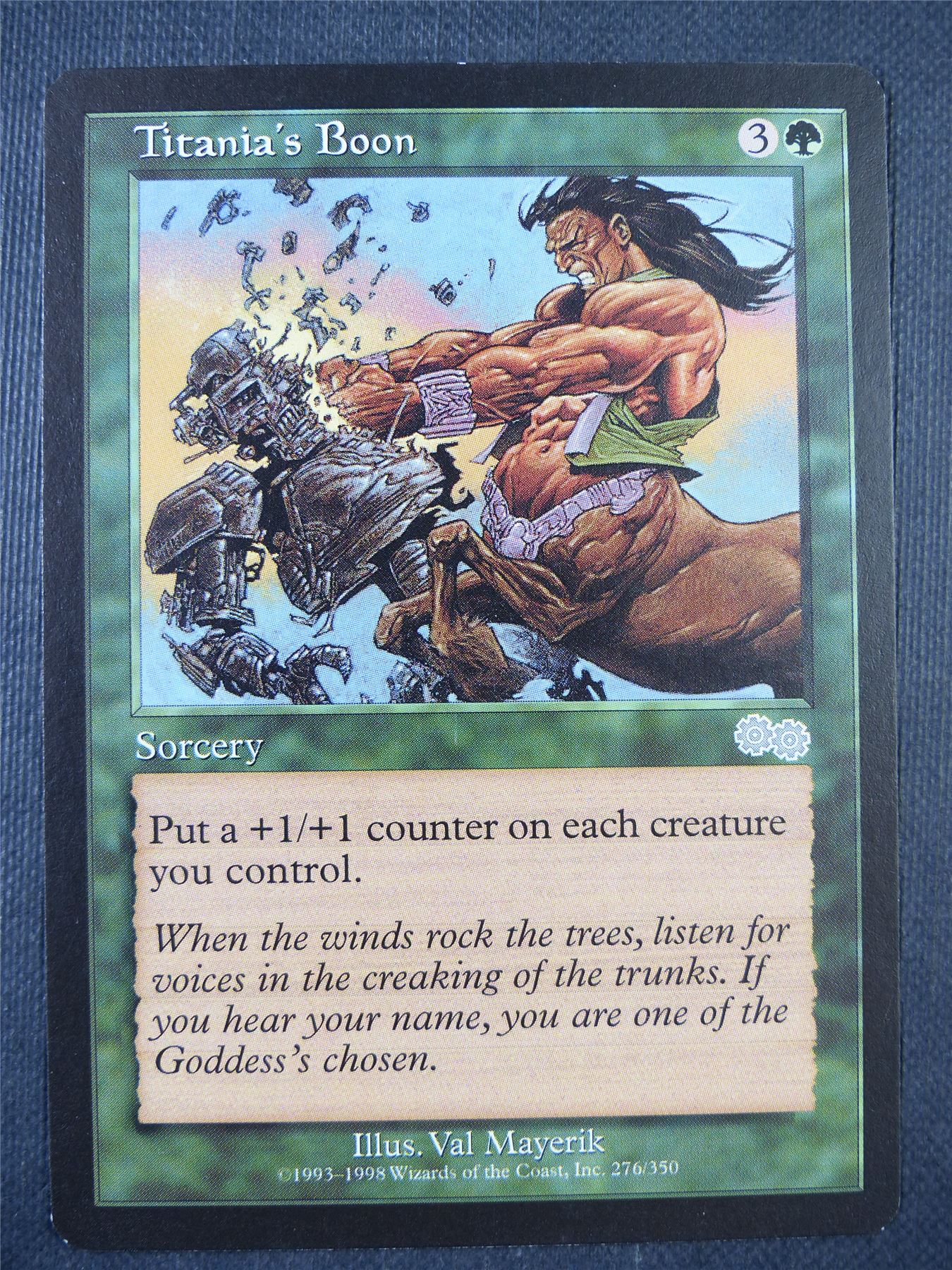 Titania's Boon - Urza's Saga - Mtg Card #730