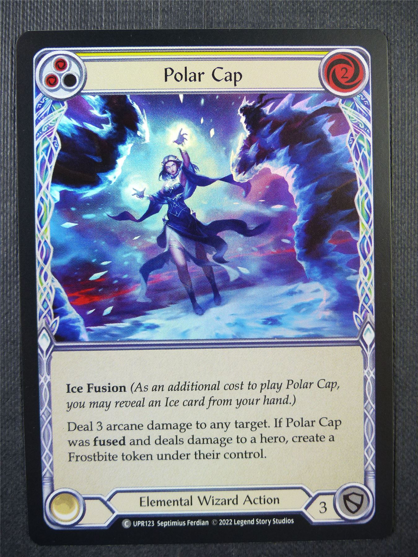 Polar Cap UPR123 Foil - Yellow - Flesh & Blood Card #6V3