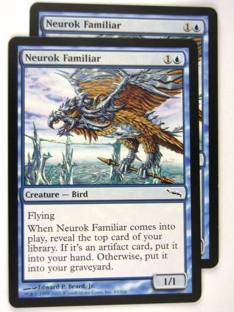 MTG Magic: the Gathering Cards: NEUROK FAMILIAR x2: MRD