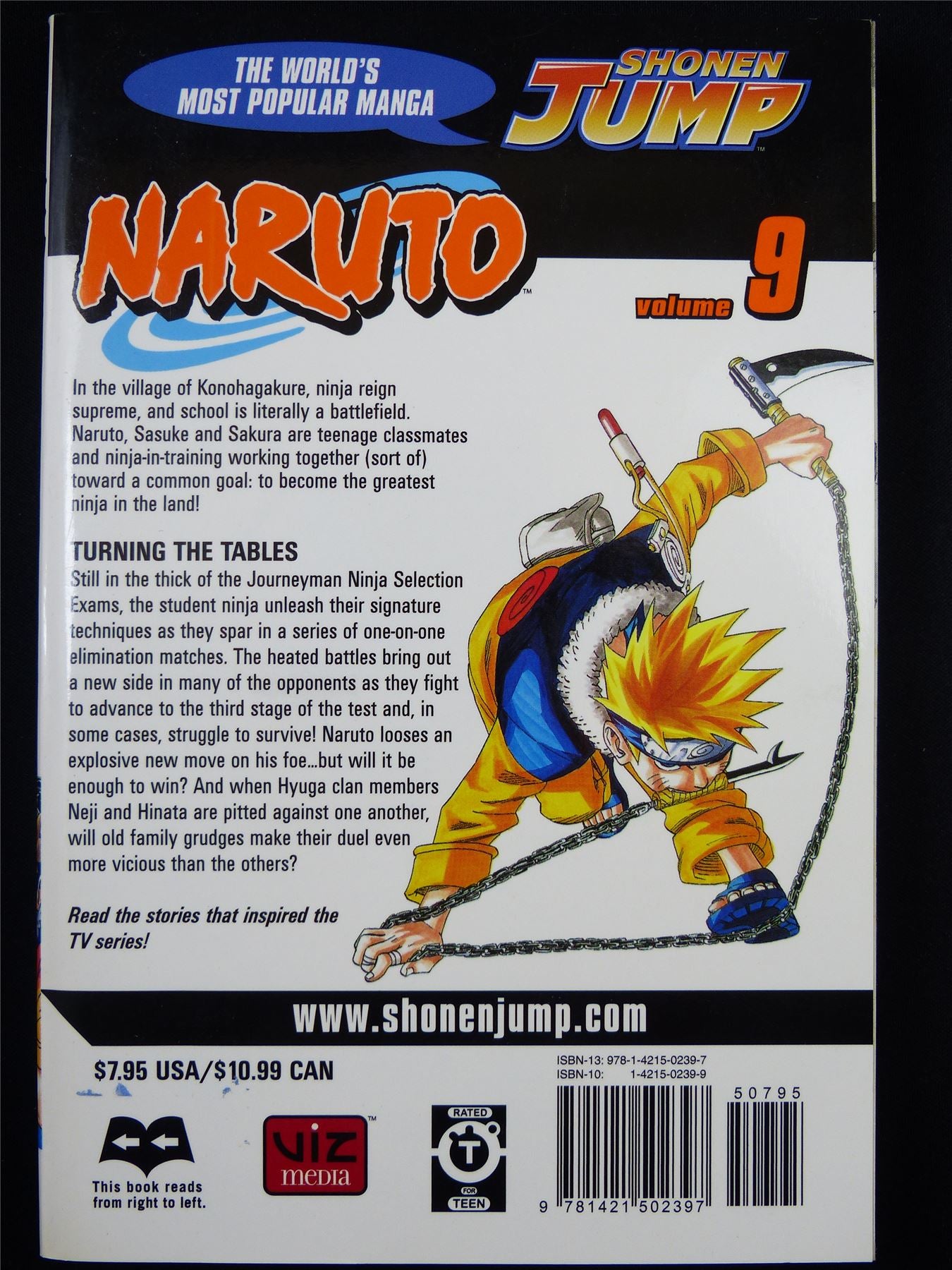 NARUTO Volume 9 - Shonen Jump Viz Manga #3HU