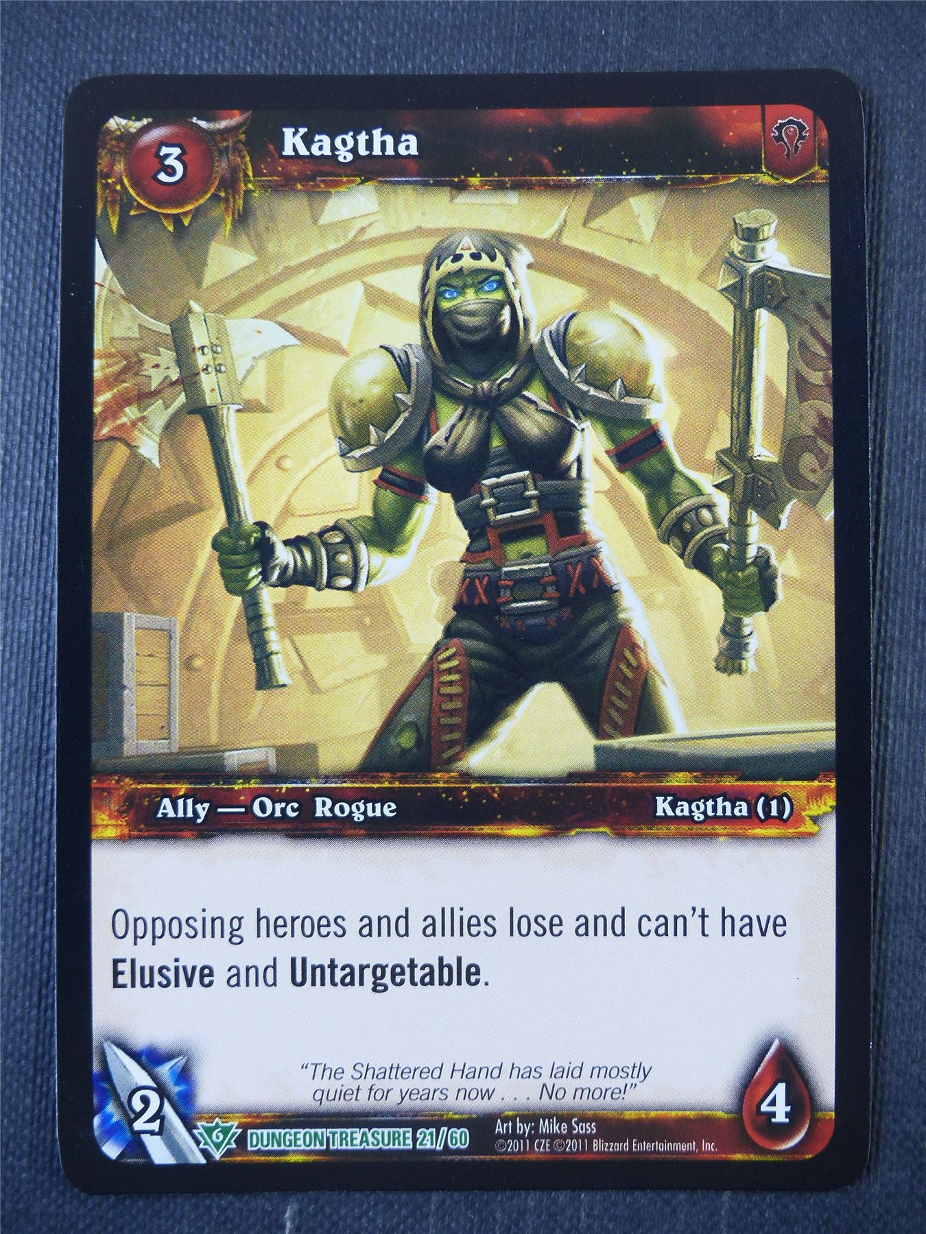 Kagtha 21/60 Foil - WoW Card #199