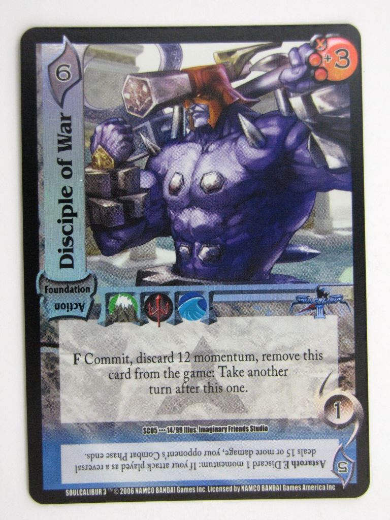 UFS Cards: DISCIPLE OF WAR 14/99 RARE FOIL # 28H17