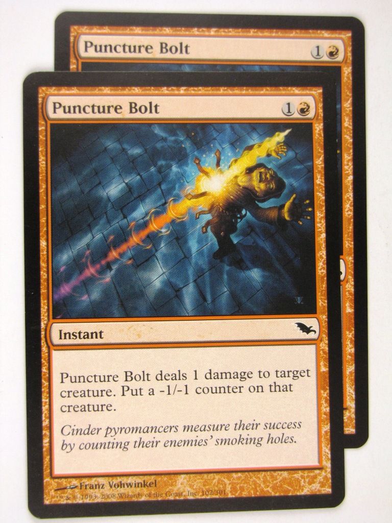 MTG Magic: the Gathering Cards: PUNCTURING BOLT x2: SHM