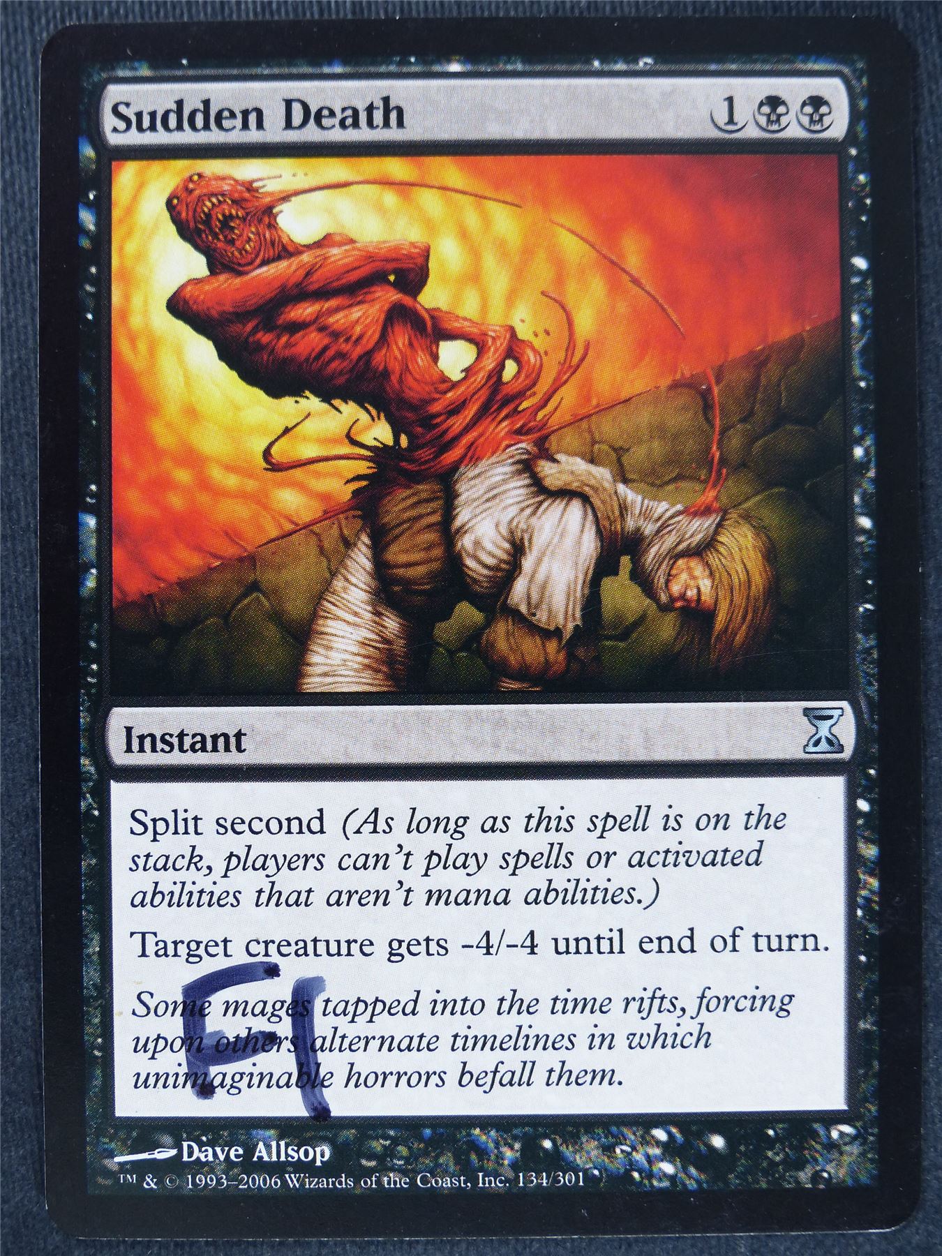 Sudden Death marked - Mtg Magic Cards #E0