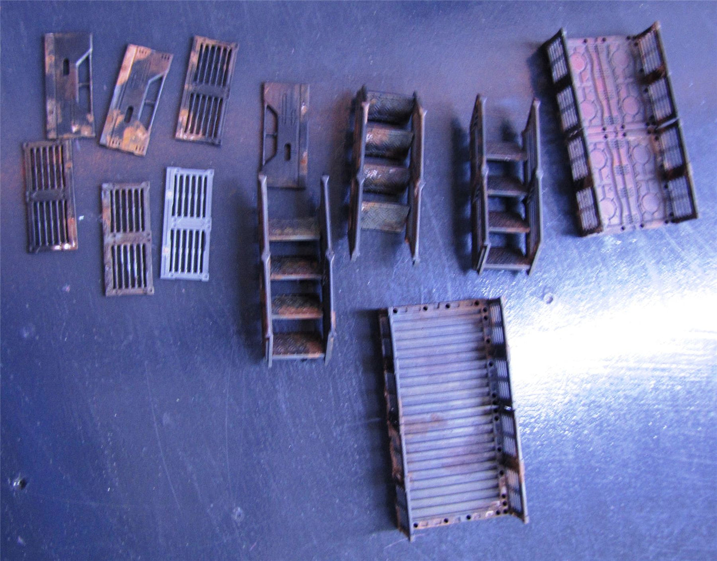 Gantries Walkway Scenery Lot - Painted And Magnetised - Terrain - Warhammer AoS 40k #1HS
