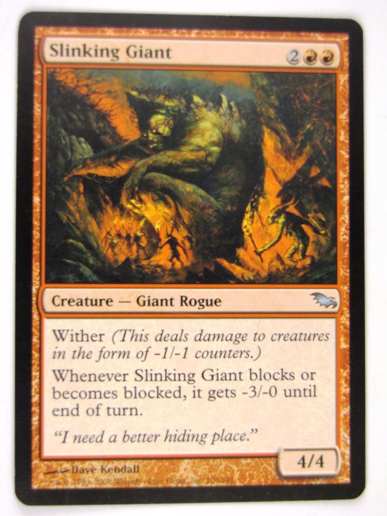 MTG Magic: the Gathering Cards: SLINKING GIANT: SHM
