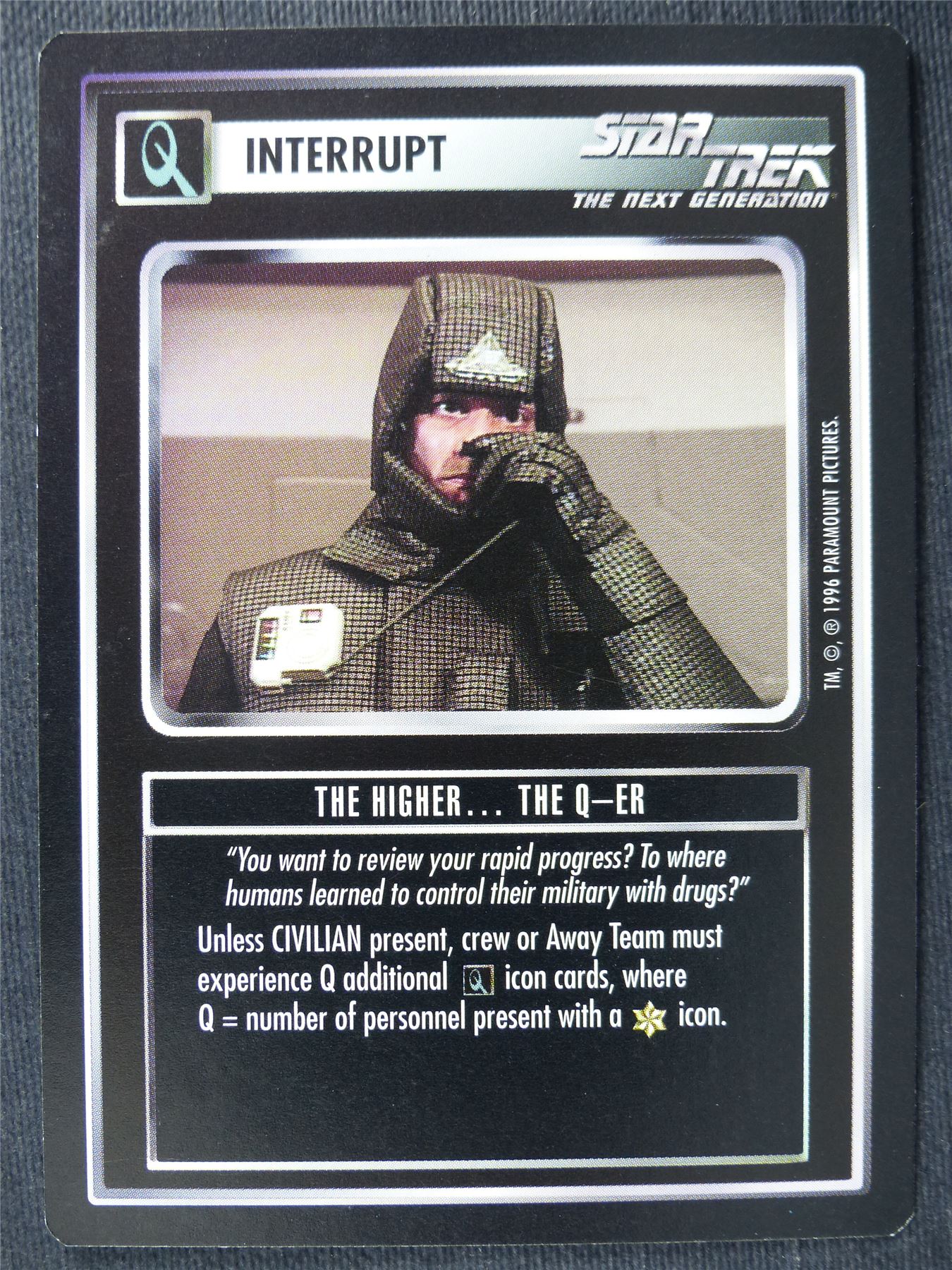 The Higher The Q-ER - NG - Star Trek Cards #ZB