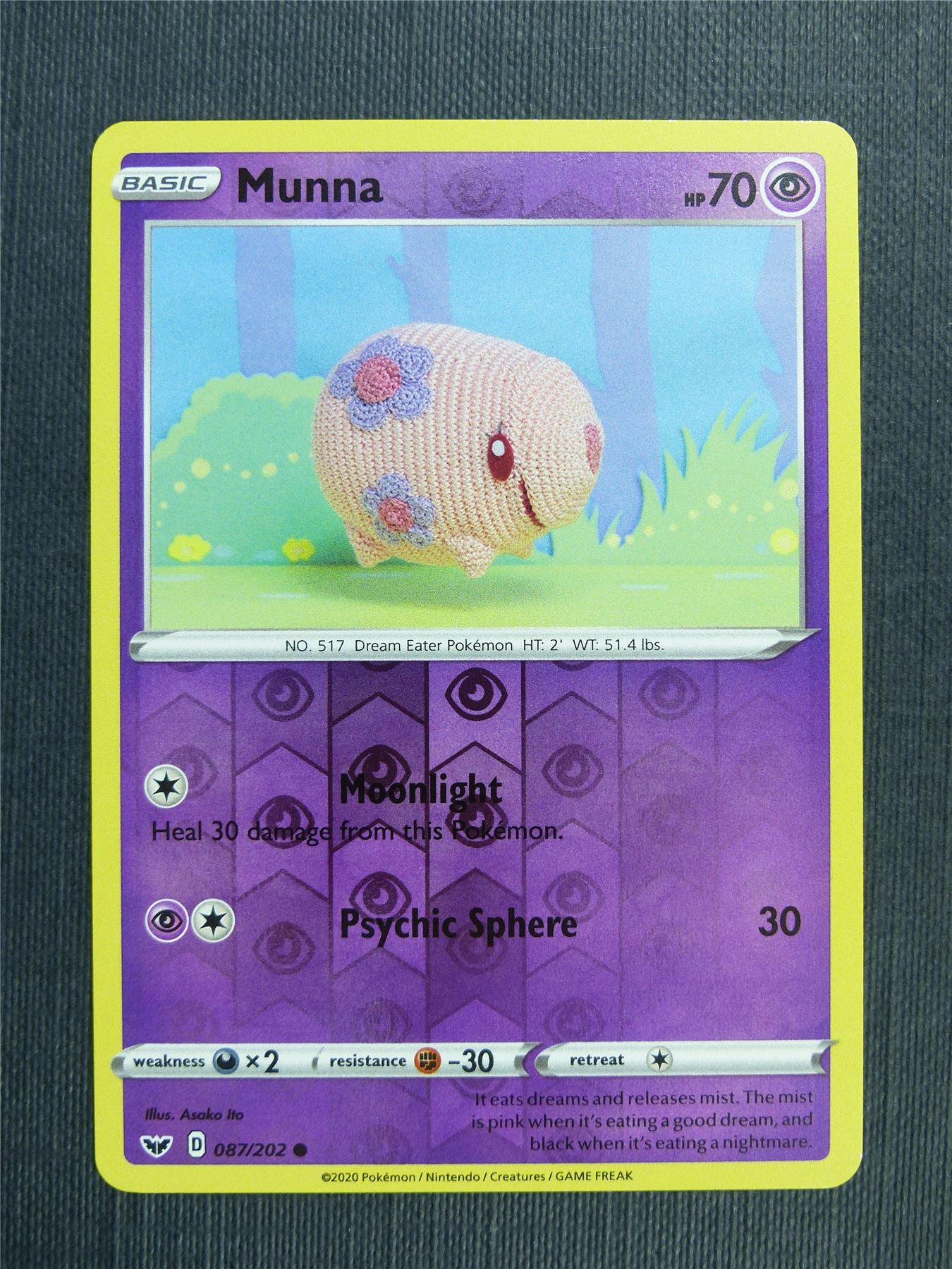 Munna 087/202 Reverse Holo - Pokemon Cards #316 Munna 087/202 Reverse Holo - Pokemon Cards #316
