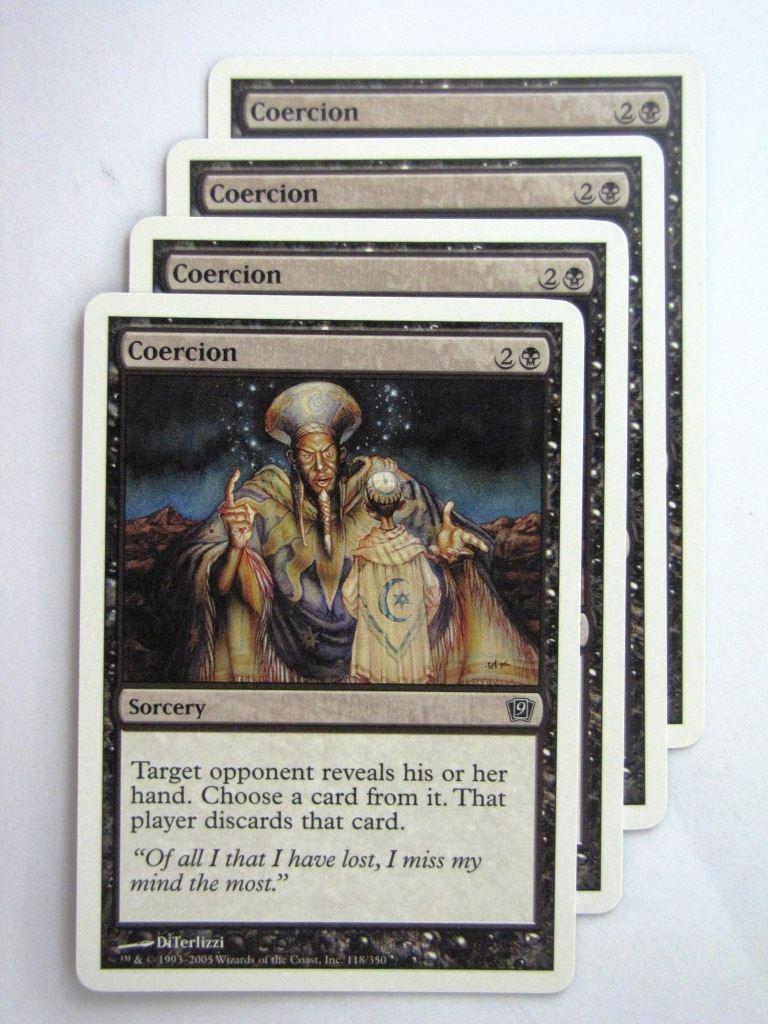 MTG Magic Cards: COERCION x4 # 23D30