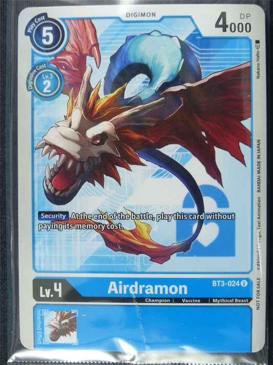 Airdramon BT3-024 U Promo sealed - Digimon Cards #3AU