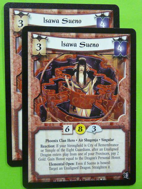 L5R Card Legend of Five Rings: ISAWA SUENO 141/486 x2