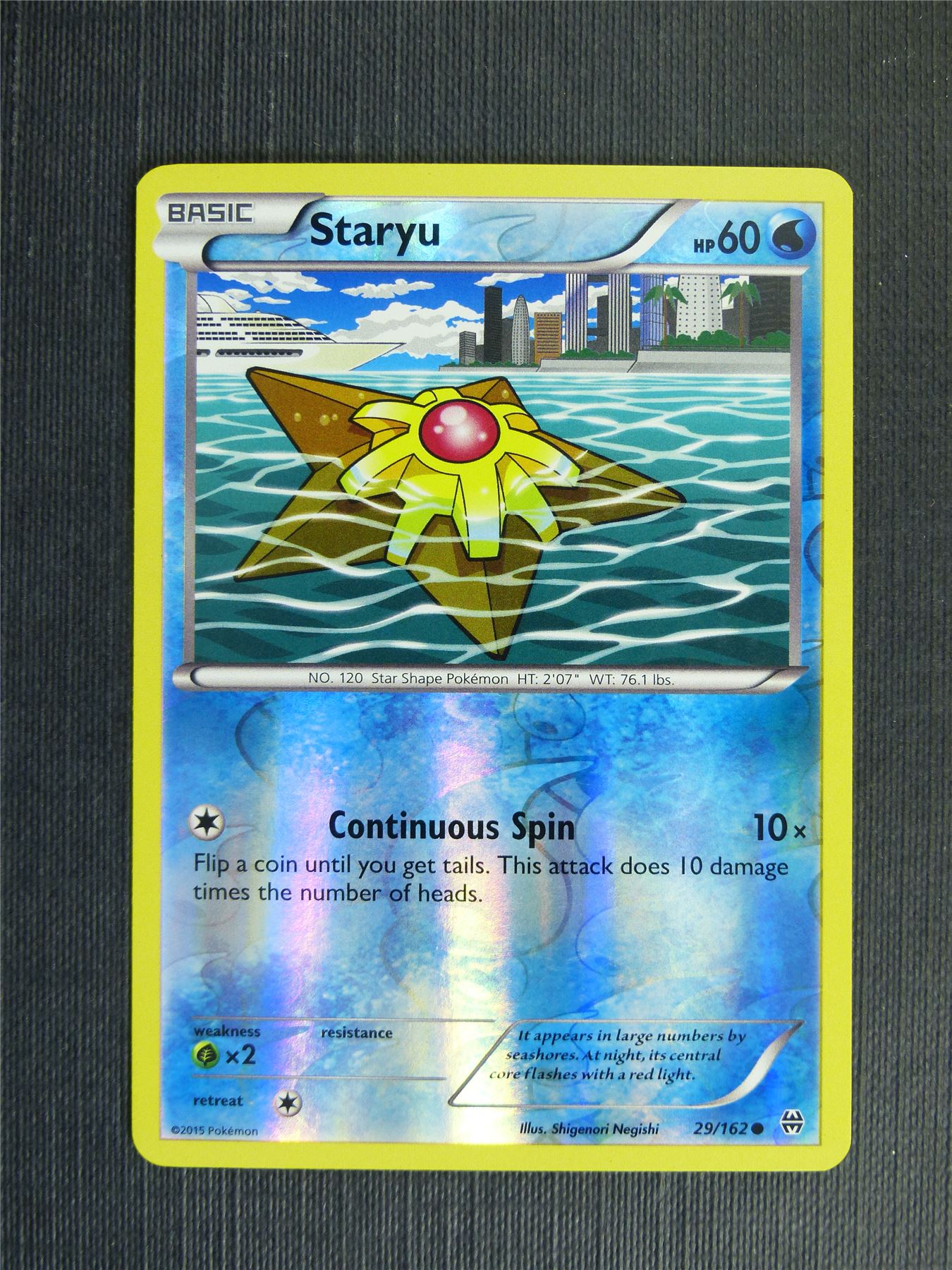 Staryu 29/162 Reverse Holo - Pokemon Cards #1HK