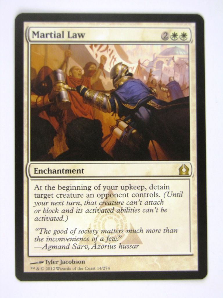 MTG played Cards: MARTIAL LAW # 13D60