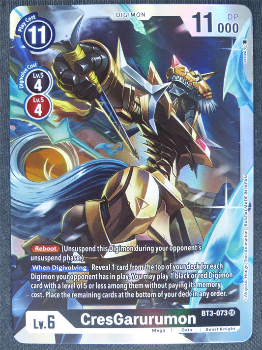 CresGarurumon BT3-073 SR - Digimon Cards #O9