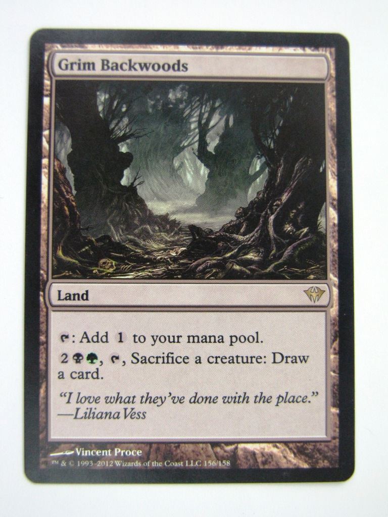 MTG Magic Played Cards: GRIM BACKWOODS # 6I80