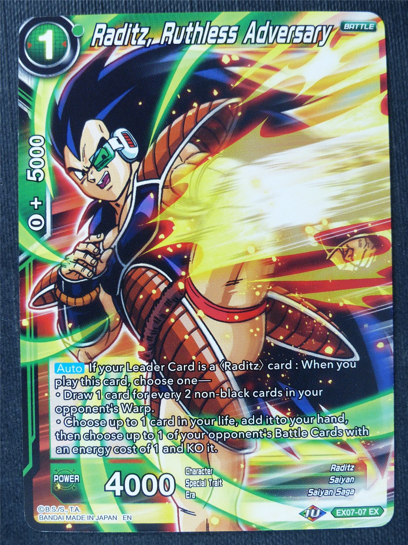 Raditz Ruthless Adversary - Dragon Ball Super Cards #UL