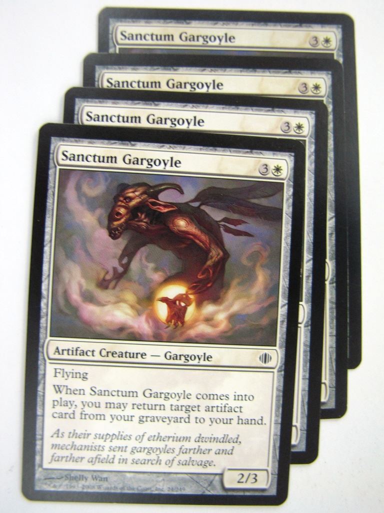 MTG Magic Played Cards: SANCTUM GARGOYLE x4 # 8B8