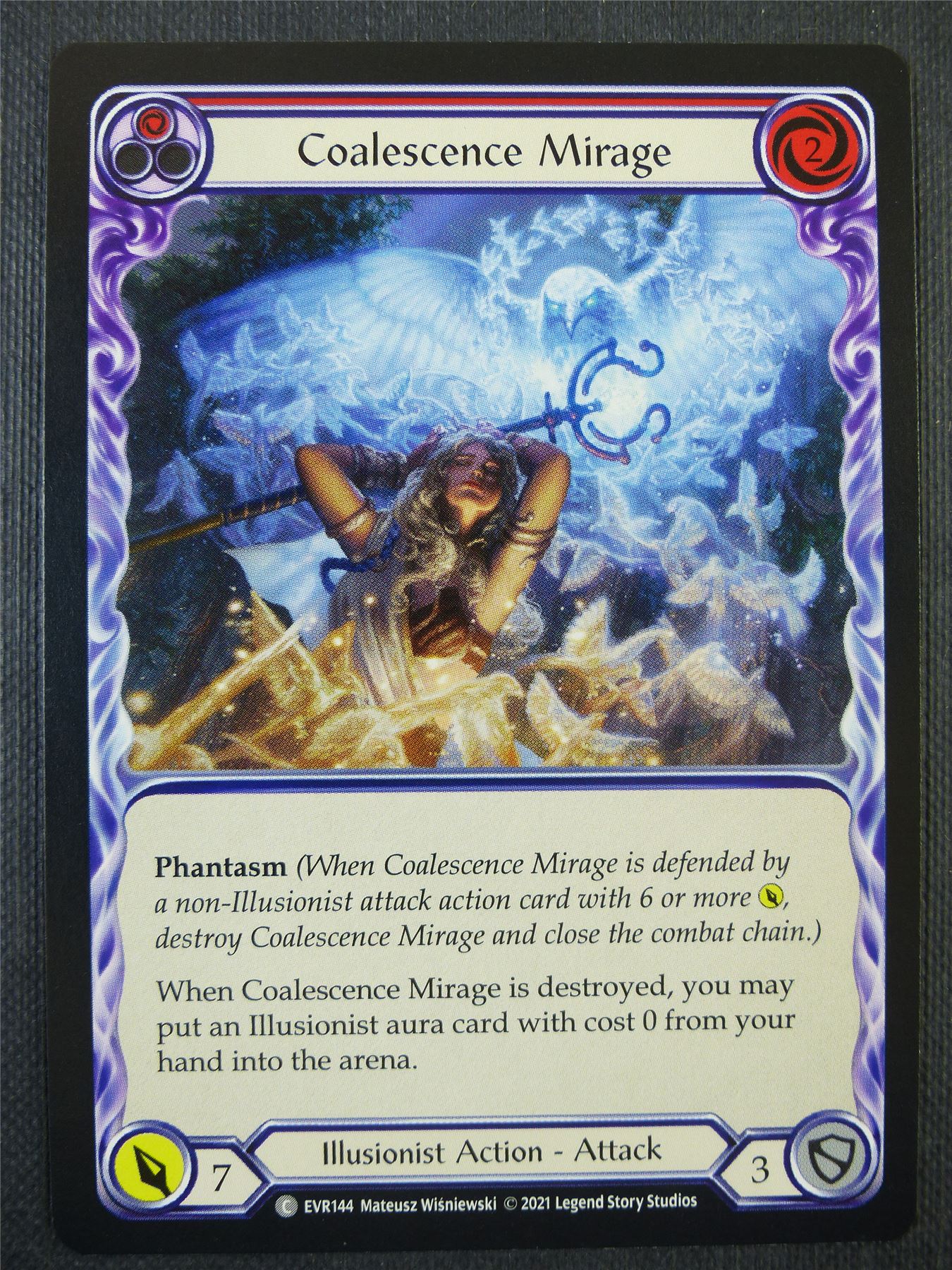 Coalescence Mirage Red - 1st ed Everfest - Flesh & Blood Card #6D6