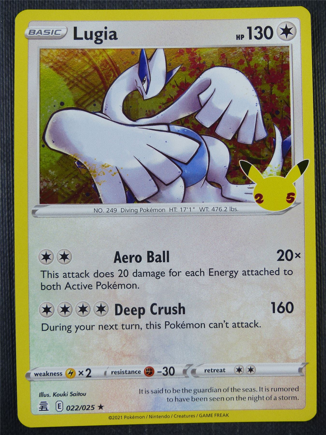 Lugia 022/025 Holo - Pokemon Card #8VX Lugia 022/025 Holo - Pokemon Card #8VX