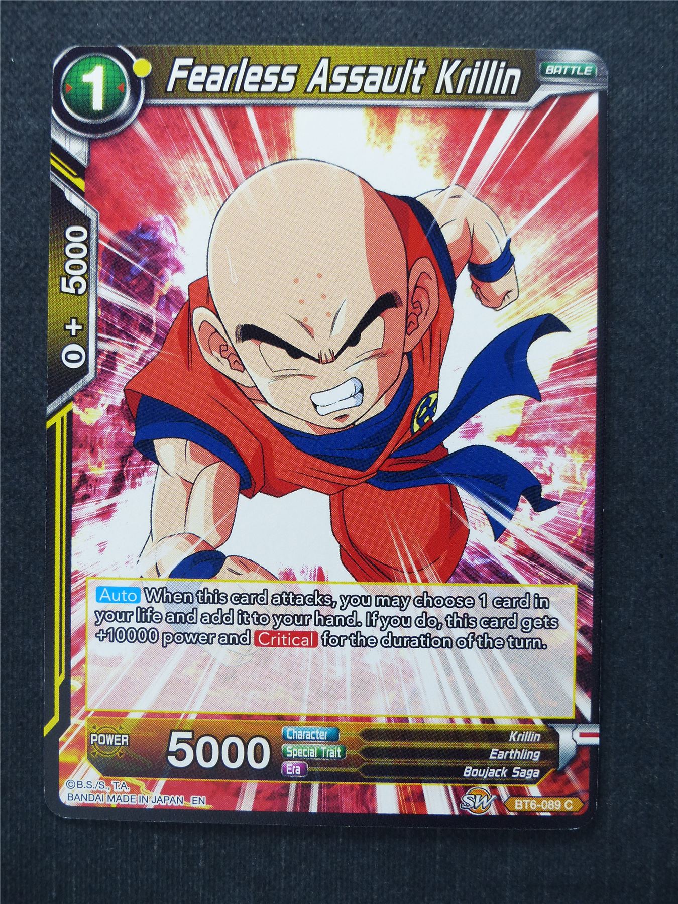 Fearless Assault Krillin - Dragon Ball Super Cards #26
