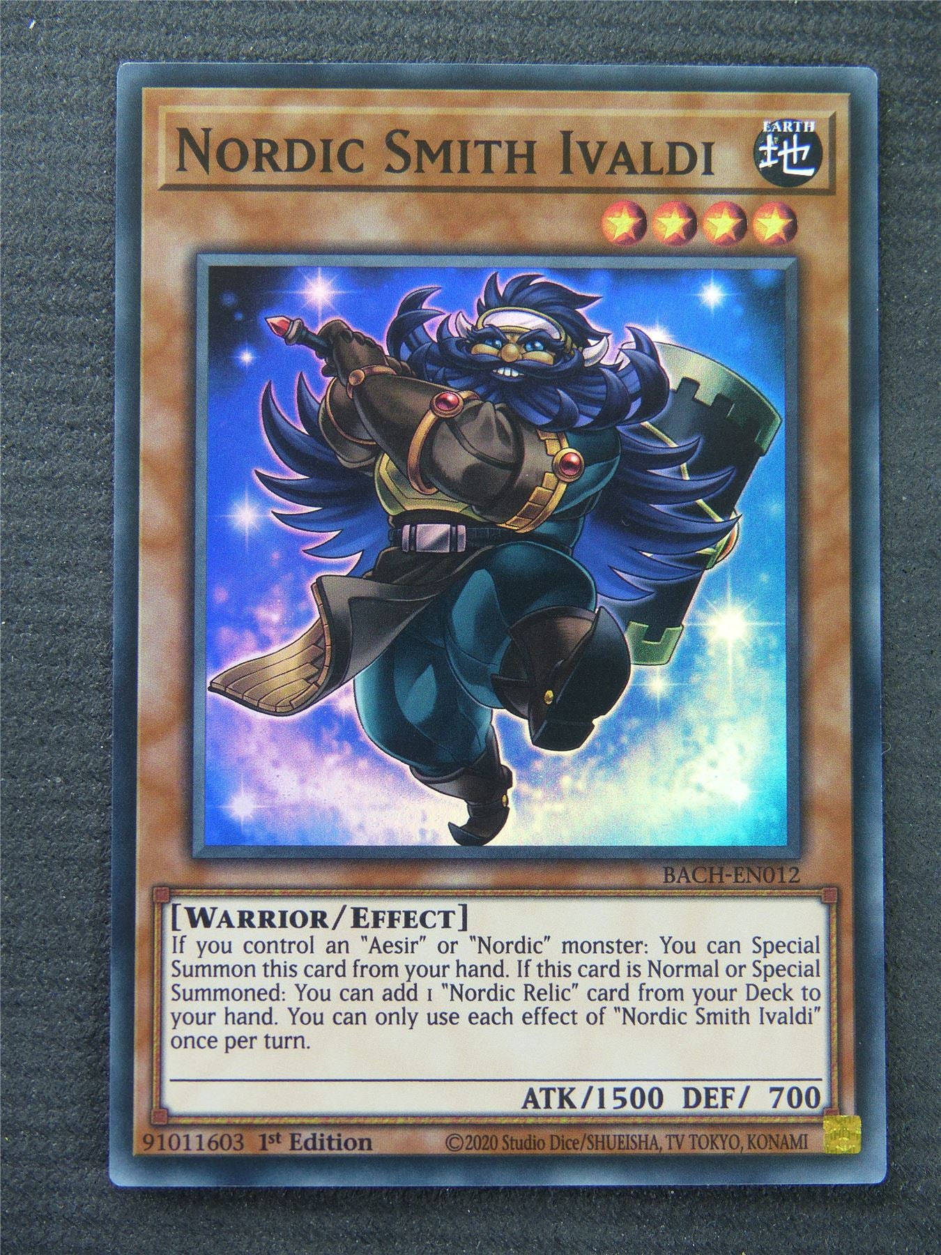 yugioh nordic cards Nordic Smith Ivaldi BACH Super Rare - 1st Edition