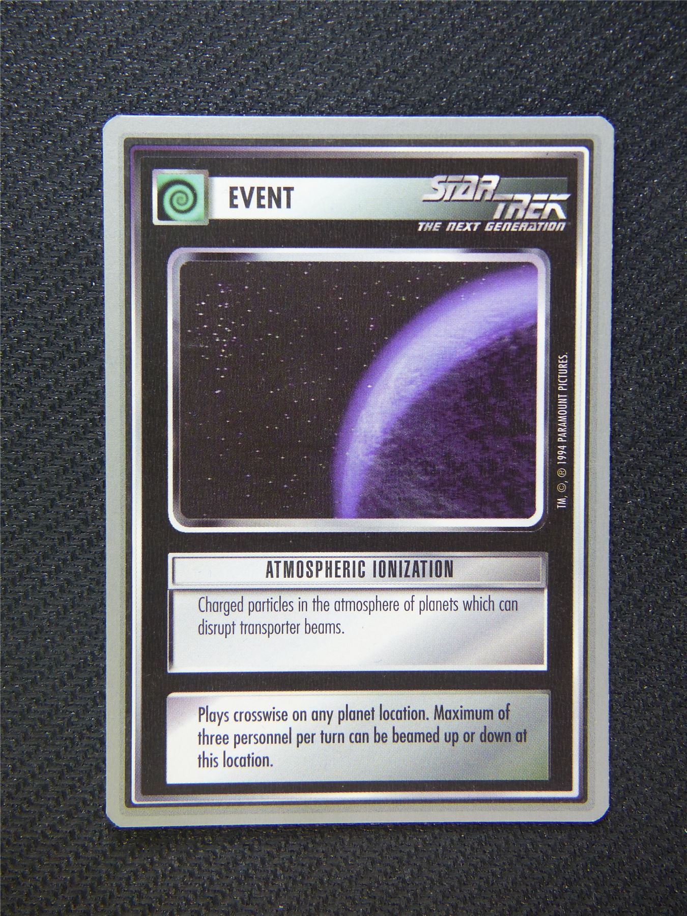 Event Atemospheric Ionization - Star Trek Silver Border Card Decipher #2CS