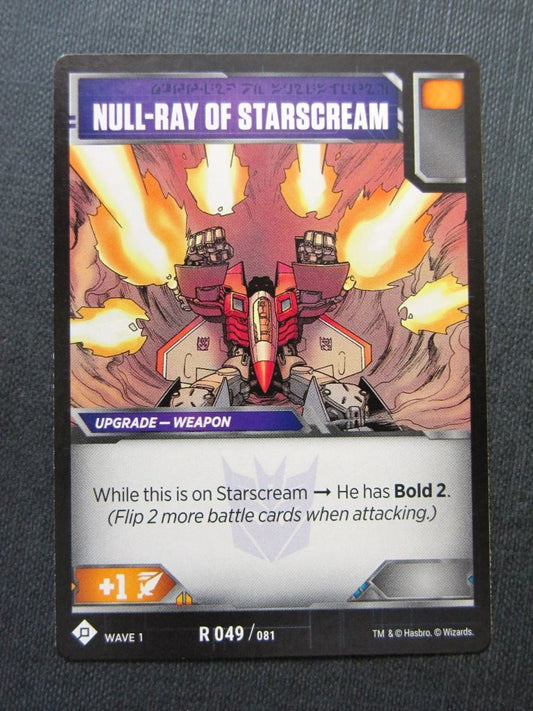 Null-Ray of Starscream R 049/081 - Transformers Cards # 7B91