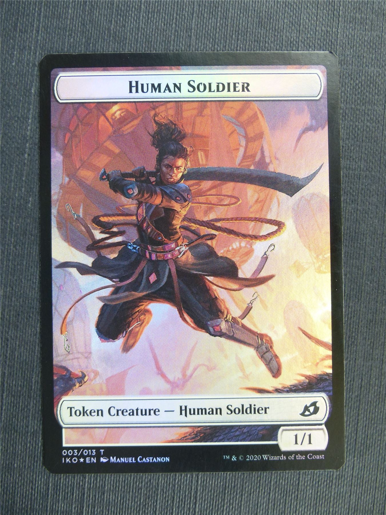 Cat / Human Soldier Token Foil - IKO - Mtg Card