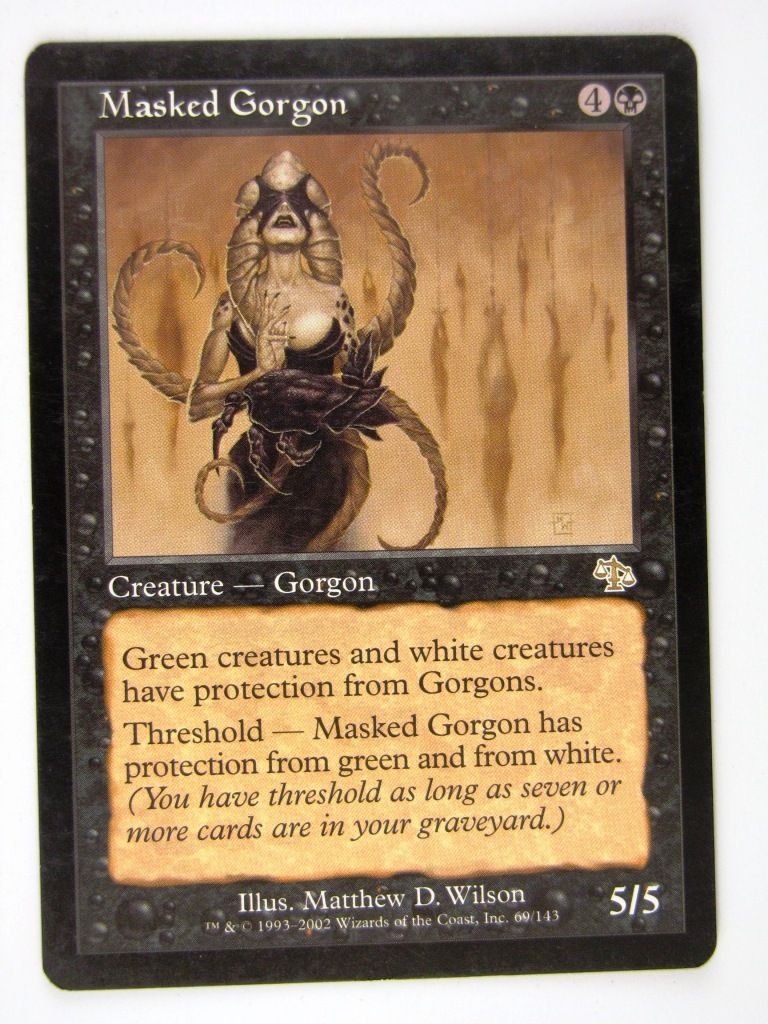 Mtg - MASKED GORGON - Played Rare
