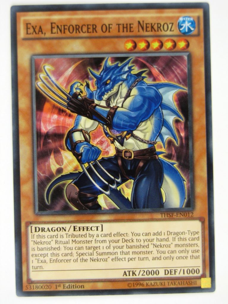 Yugioh Cards: EXA, ENFORCER OF THE NEKROZ THSF SUPER RARE # 21G6